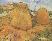 Haystacks in Provence (nn04) Vincent Van Gogh